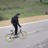 No Hands Bike GIF