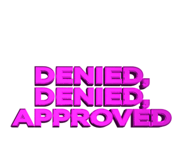denied Sticker by Will & Grace