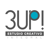 Creativos3up creativos logo digital marketing creativos 3 up creativos logo Sticker