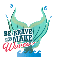 SquatchandSiren ocean florida waves splash Sticker