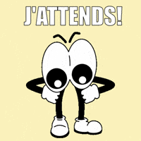 Attendre Big Eyes GIF