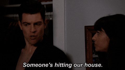 knocking max greenfield GIF by New Girl