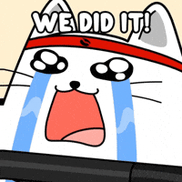 Happy We Did It GIF by MESA My Emotional Support Animal
