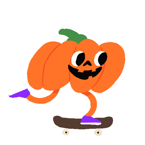 Jack O Lantern Halloween Sticker by MishaXgraphic