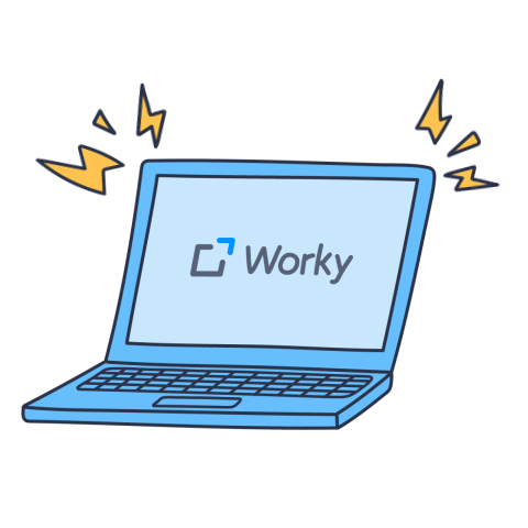 workymx giphyupload tech laptop hr Sticker
