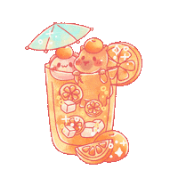 TONESHIEEE orange capybara marmalade shieee Sticker