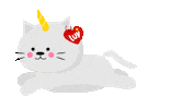Cat Rainbow Sticker by Jessica Lau