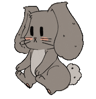 kiokuart animal chill pretty bunny Sticker