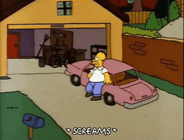 Scared Season 3 GIF by The Simpsons