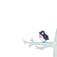 Bird Spring Sticker