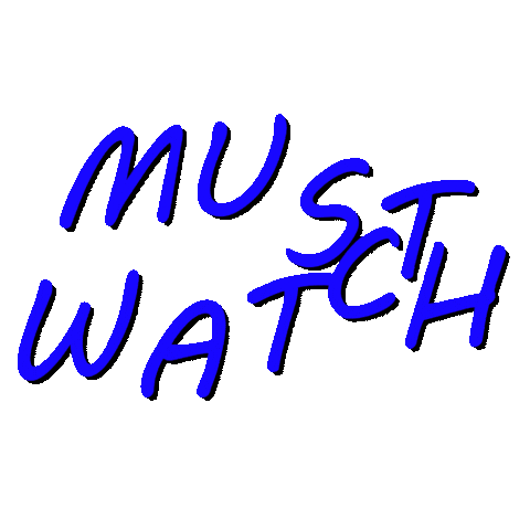 Typography Must Watch Sticker