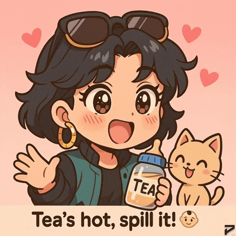 Blushing Hot Tea GIF by Persona