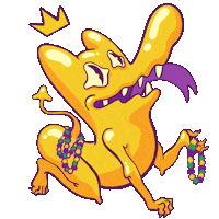 Mardi Gras Craft Beer Sticker by Gnarly Barley Brewing