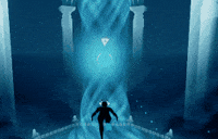 GiantSquidStudios underwater diver abzu giant squid GIF