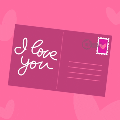 Love You Postcard