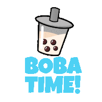 Milk Tea Boba Sticker by sabobatage