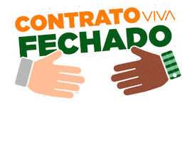 Party Handshake Sticker by VIVA EVENTOS