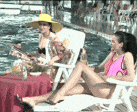 Pool Kiss GIF