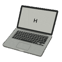 feel_love_sketch hello laptop target notebook Sticker