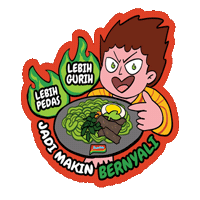 Comeback Greenflag Sticker by Rumah Indofood