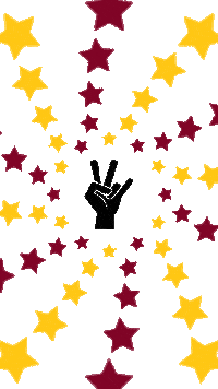 Labor Day Stars Sticker by Arizona State University