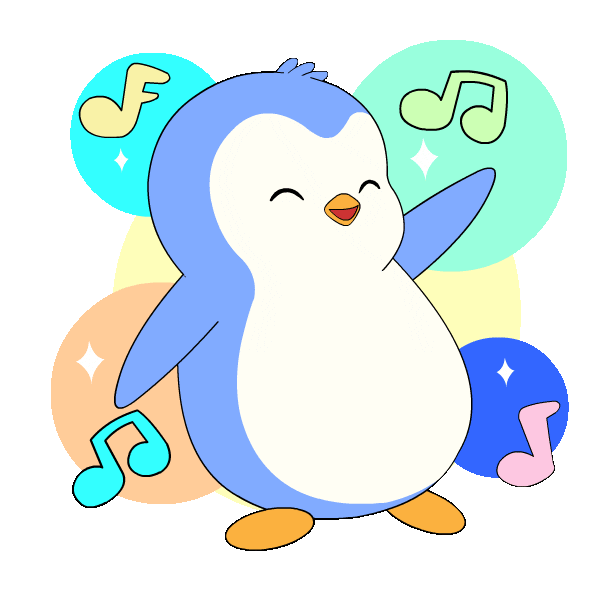 Happy Birthday Dancing Sticker by Pudgy Penguins