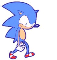 sad sonic the hedgehog Sticker
