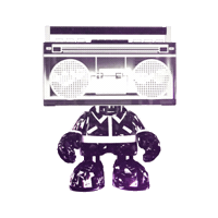 3D Doombox Sticker by ⚡️Superplastic ⚡️