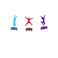 Trampoline Rebounding Sticker by Prettifitchickz