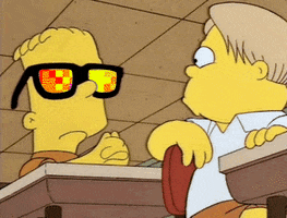 the simpsons sunglasses GIF