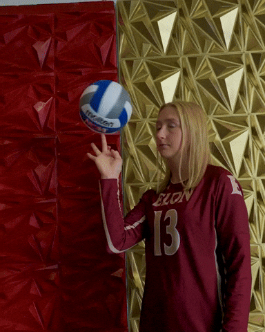 Elon Volleyball GIF by Elon Phoenix