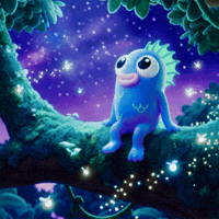 Night Sky Dreaming GIF by Bubba's LA