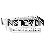 Notevenbrand proud to wear noteven consistent inconsistency noteven brand Sticker