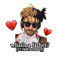 No Dad Sticker