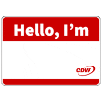 New Job Hello Sticker by CDW Careers
