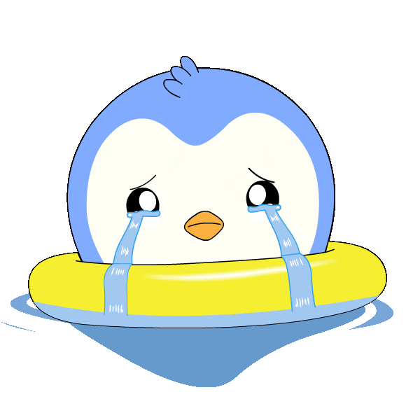 Sad Oh No Sticker by Pudgy Penguins