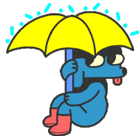 Dog Rain Sticker by Jason Clarke