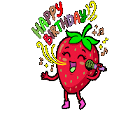 Happy Birthday Good Luck Sticker