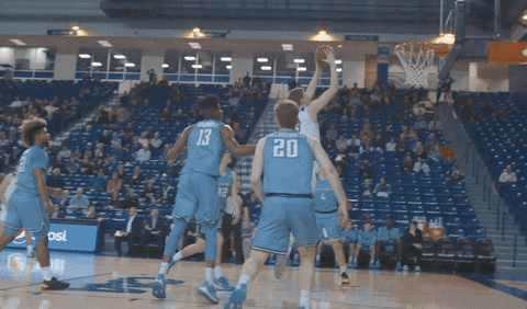Slam Dunk Basketball GIF by Delaware Blue Hens
