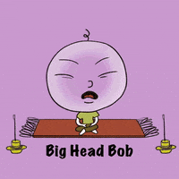 Meditation Anxiety GIF by BigHeadBob.com