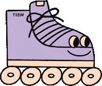 maisontadaboum_paris roller carole ca roule maisontadaboum Sticker