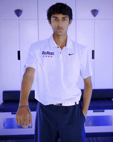 Depaul University Golf GIF by DePaul Blue Demons