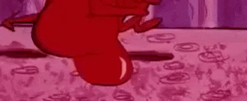 megazord13 giphygifmaker butt red guy buttwalk GIF