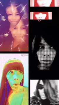 donnathomas-rodgers reaction smile rainbow colorful GIF