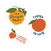 ohhappydani georgia i voted georgia voter georgia vote Sticker