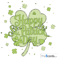Clover Shamrock Sticker by TheEcards.com
