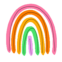 Rainbow Colores Sticker