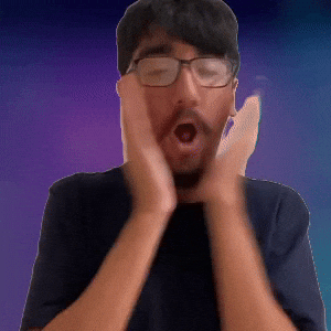Startling face