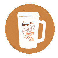 Pumpkin Spice Coffee Sticker by Kelsey Davis