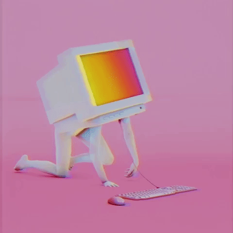 Crawling Computer GIF